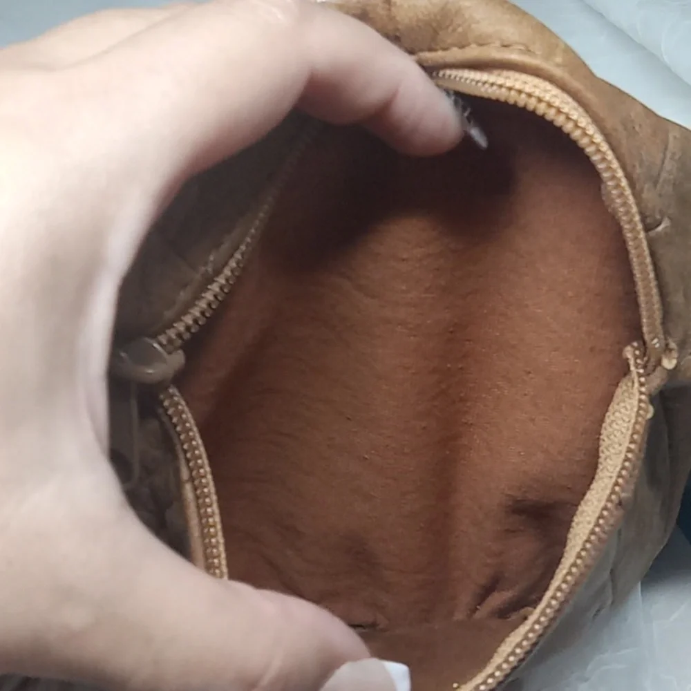 Brown leather Fannie pack crossbody